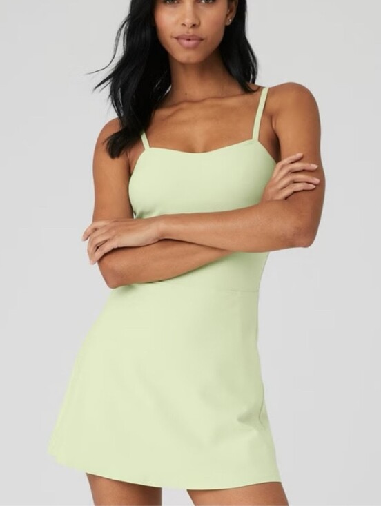 ALO Yoga Dresses & Skirts - ALO Alosoft Courtside Tennis Dress in Iced Green Tea - Size S
